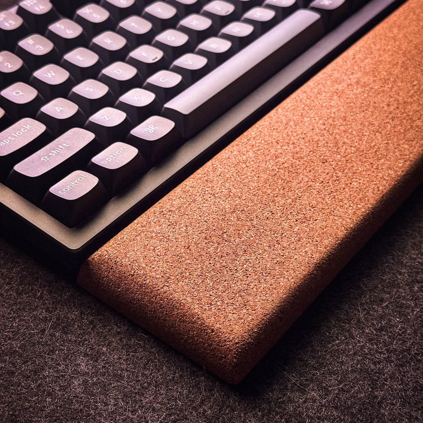 Ergonomic Cork Keyboard Wrist Rest Custom Sizes