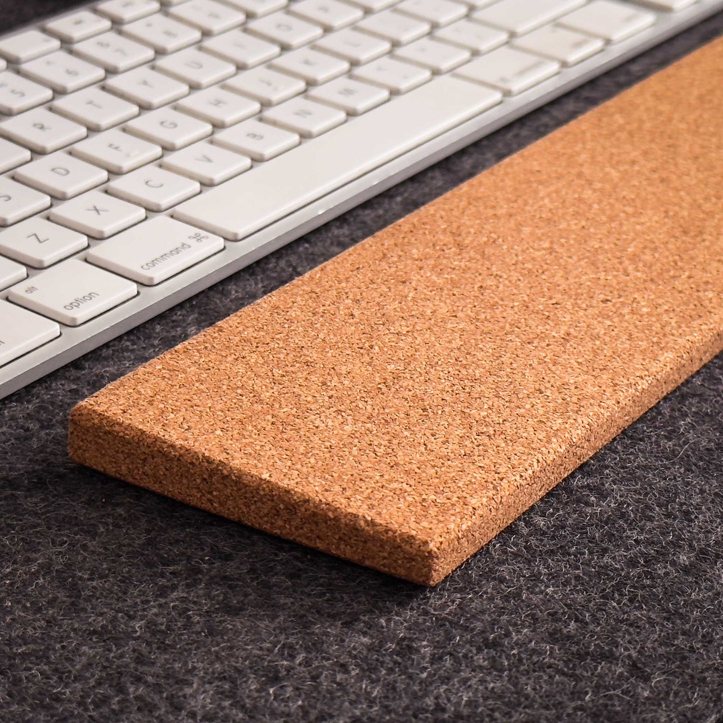 Slim Cork Wrist Rest for Keyboard and Mouse