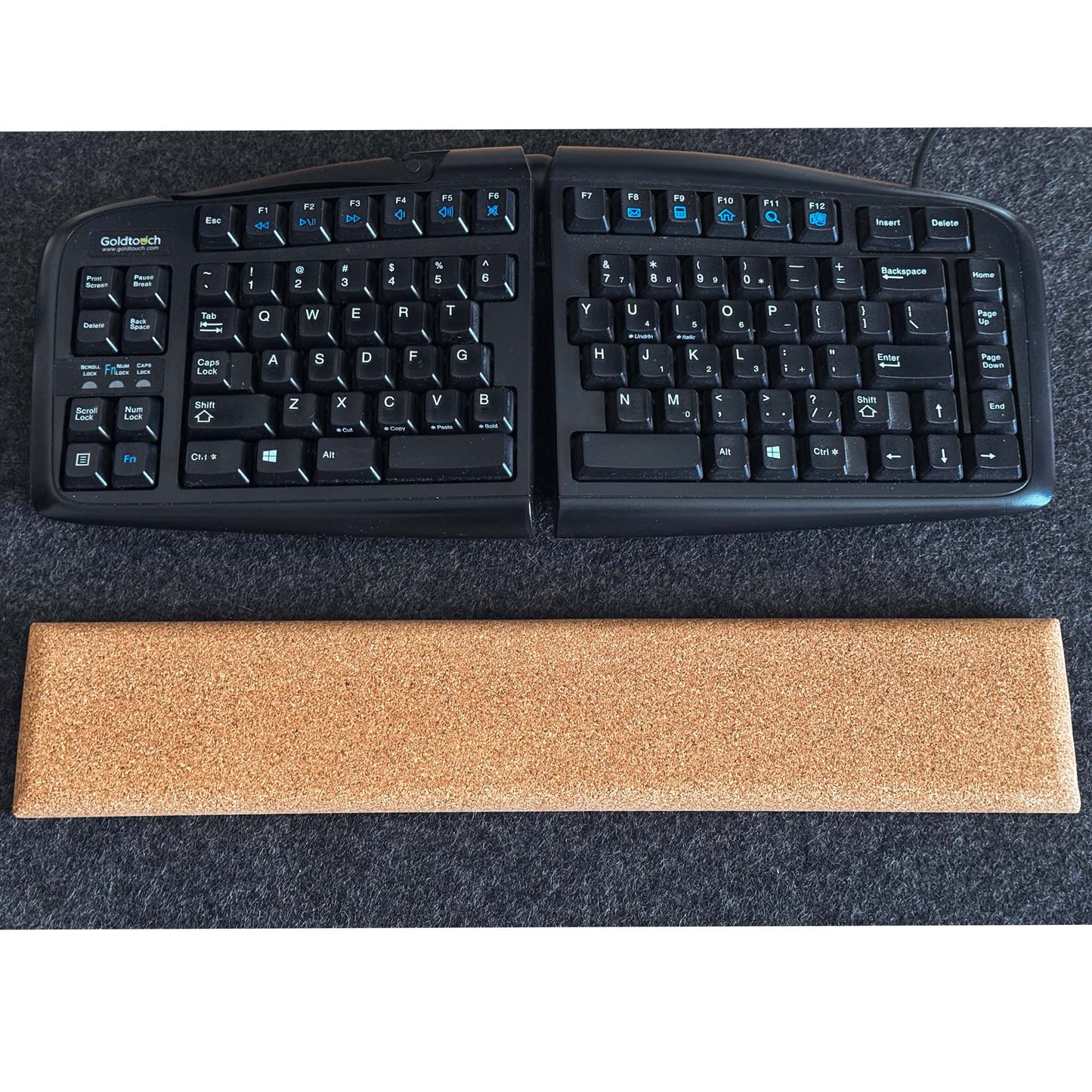 Ergonomic Cork Keyboard Wrist Rest Custom Sizes