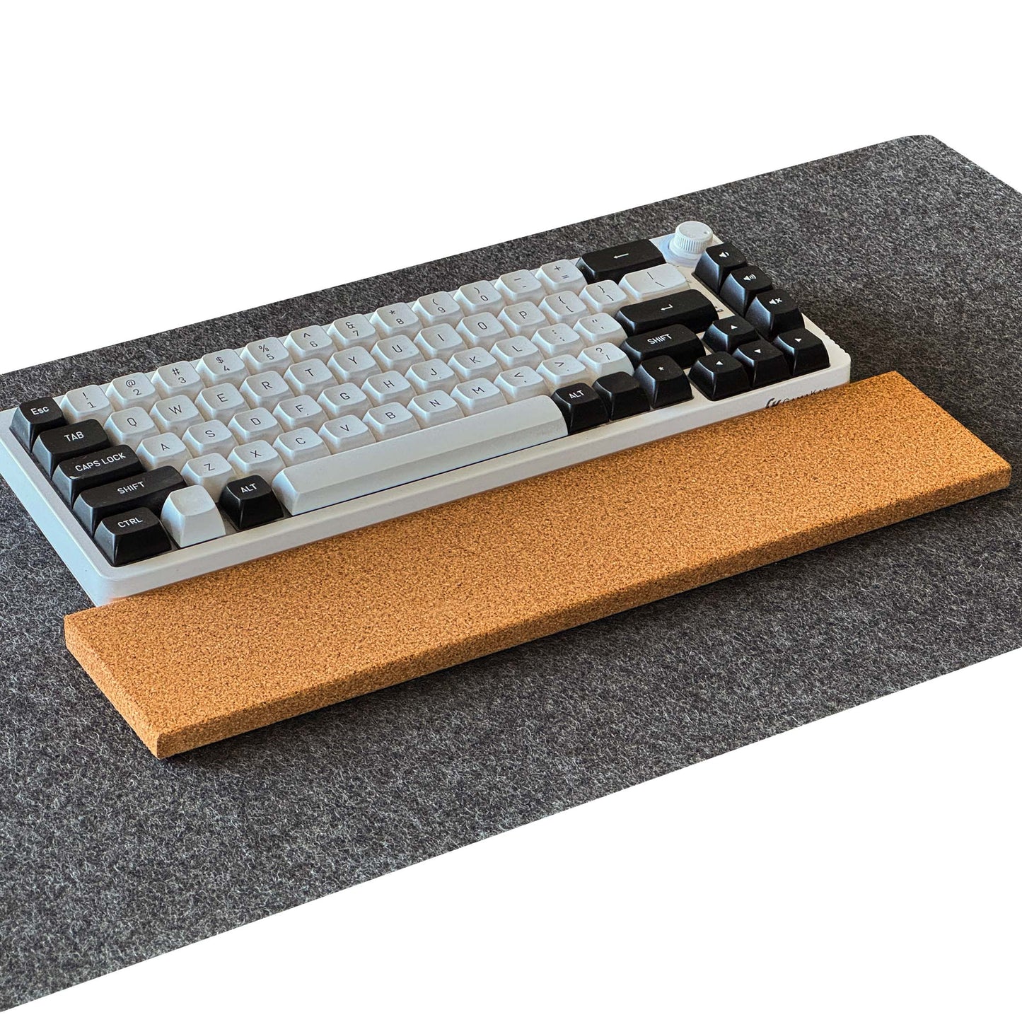 Slim Cork Wrist Rest for Keyboard and Mouse
