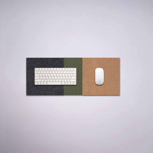 Flow Grey Green & Cork Composer Mat Bundle