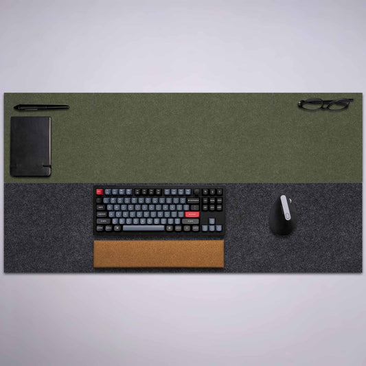 Overachiever Two-Tone Graphite Green Composer Mat Bundle