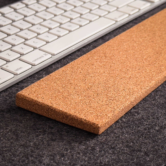 Slim Cork Wrist Rest for Keyboard and Mouse